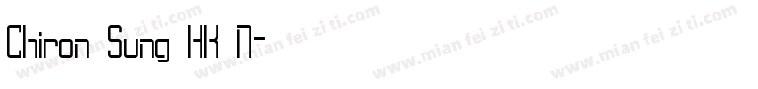 Chiron Sung HK N字体转换